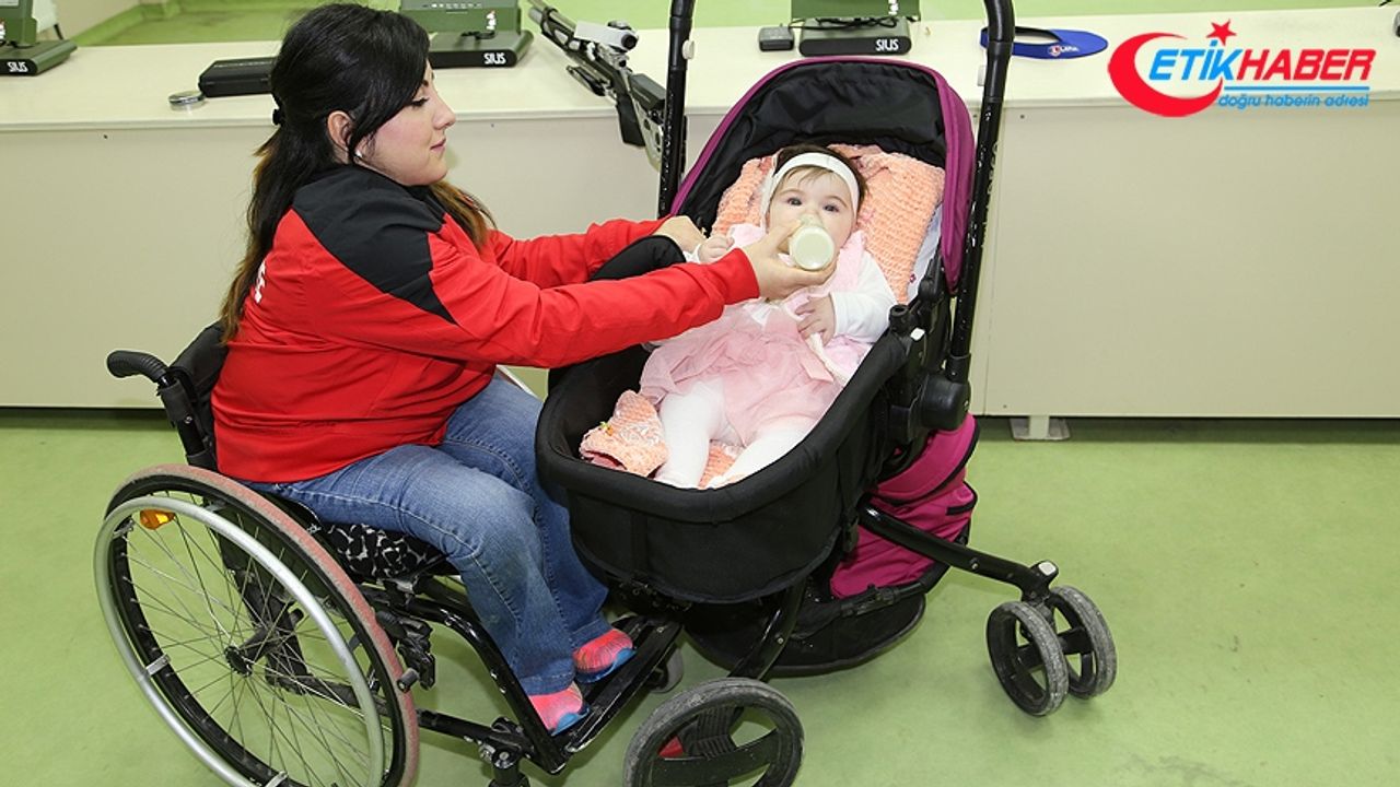 Engelli anne olimpiyatlara bebeğiyle hazırlanıyor