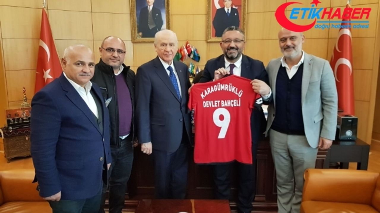 Fatih Karagümrük Spor Kulübü’nden MHP Lideri Bahçeli’ye ziyaret