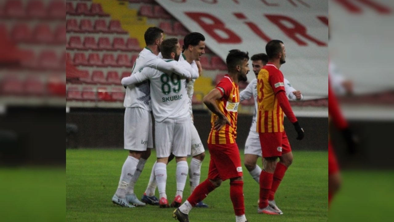 Kayserispor, Konyaspor’a 2-1 mağlup oldu