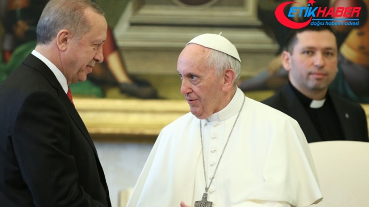 Cumhurbaşkanı Erdoğan, Papa Fransuva ile İsrail’in Filistin’e yönelik saldırılarını görüştü