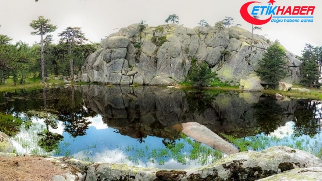 Kütahya'daki Eğrigöz Dağı'nın zirvesindeki doğal gölet keşfedilmeyi bekliyor