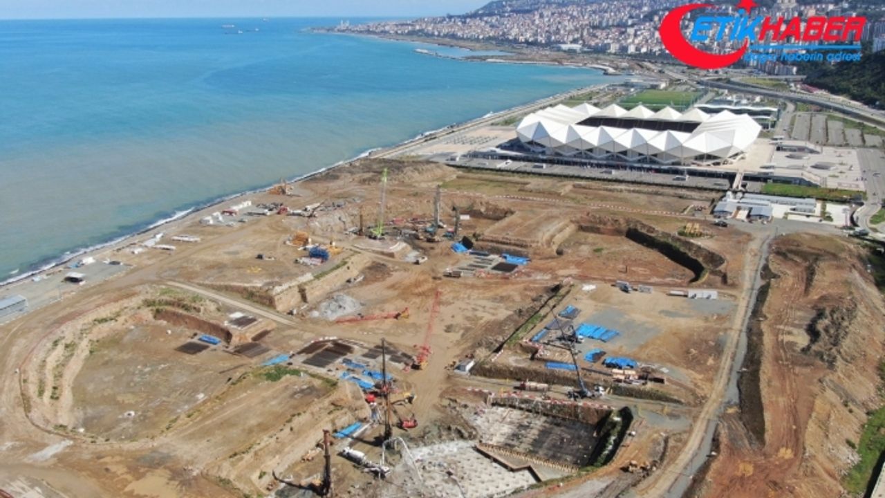 Deniz dolgusuna inşa edilecek Trabzon Şehir Hastanesi için 400 fore kazık çakılacak