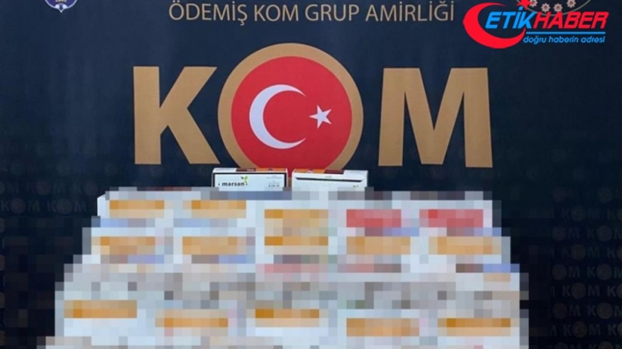 İzmir'de sahte bandrollü binlerce makaron ele geçirildi