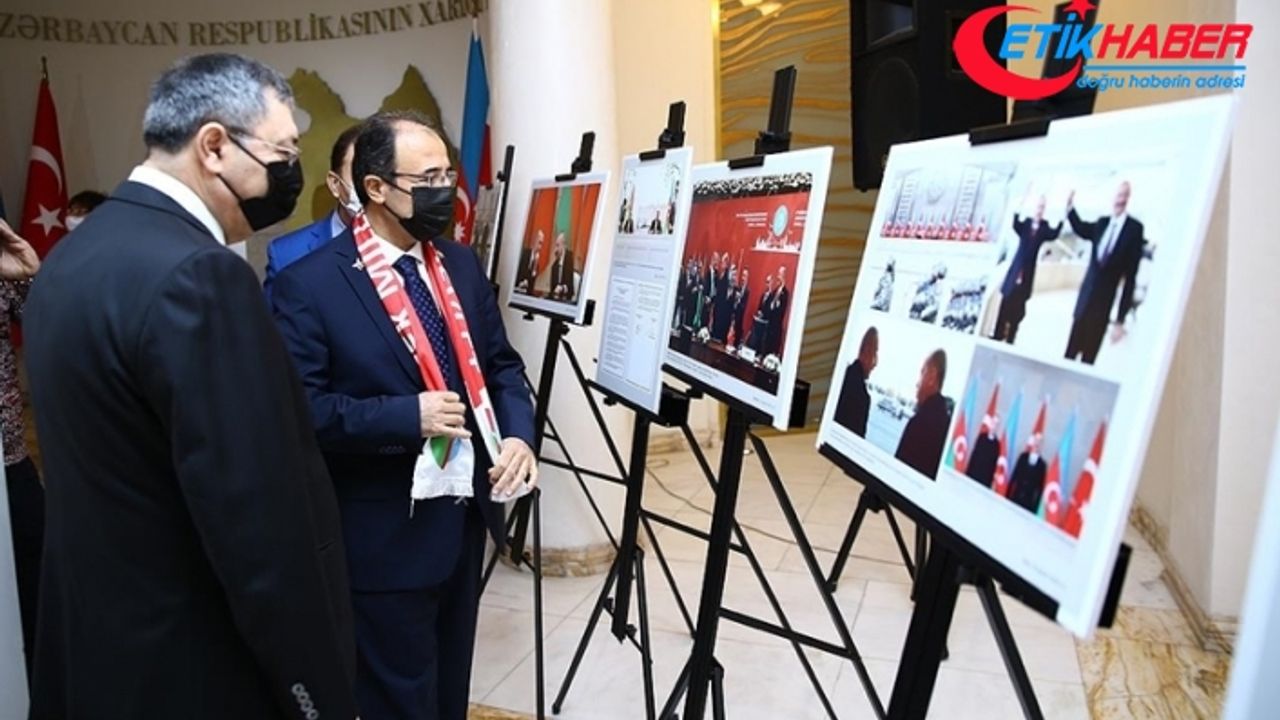 Bakü'de Türkiye-Azerbaycan diplomatik ilişkilerinin 30. yılı dolayısıyla sergi açıldı