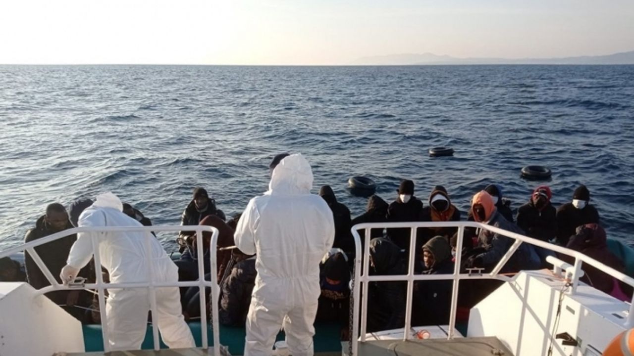 35 düzensiz göçmen Sahil Güvenlik tarafından kurtarılırdı
