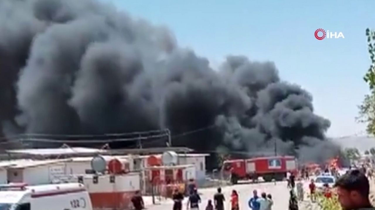 Irak’ta göçmen kampında yangın
