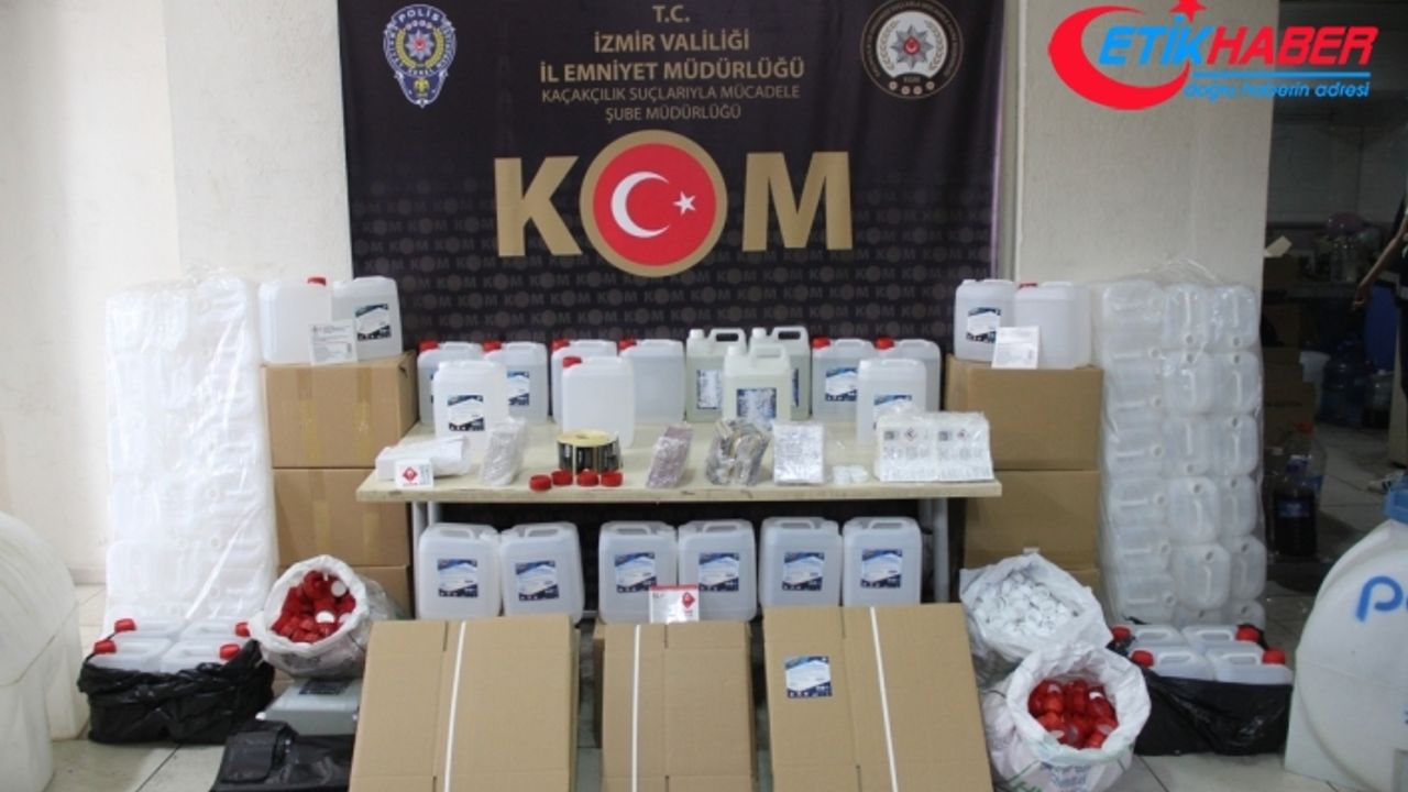 Kolonya üretim tesisine sahte etil alkol baskını: 24 şüpheliye işlem