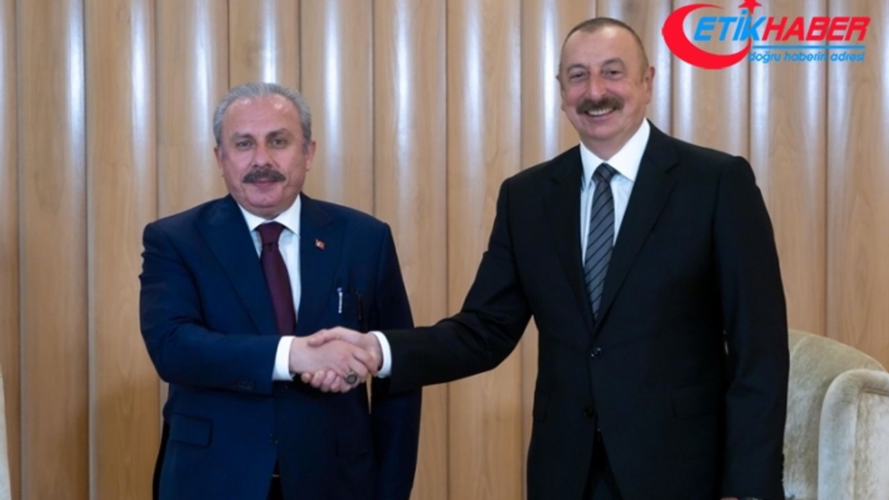 TBMM Başkanı Şentop, Azerbaycan Cumhurbaşkanı Aliyev ile bir araya geldi