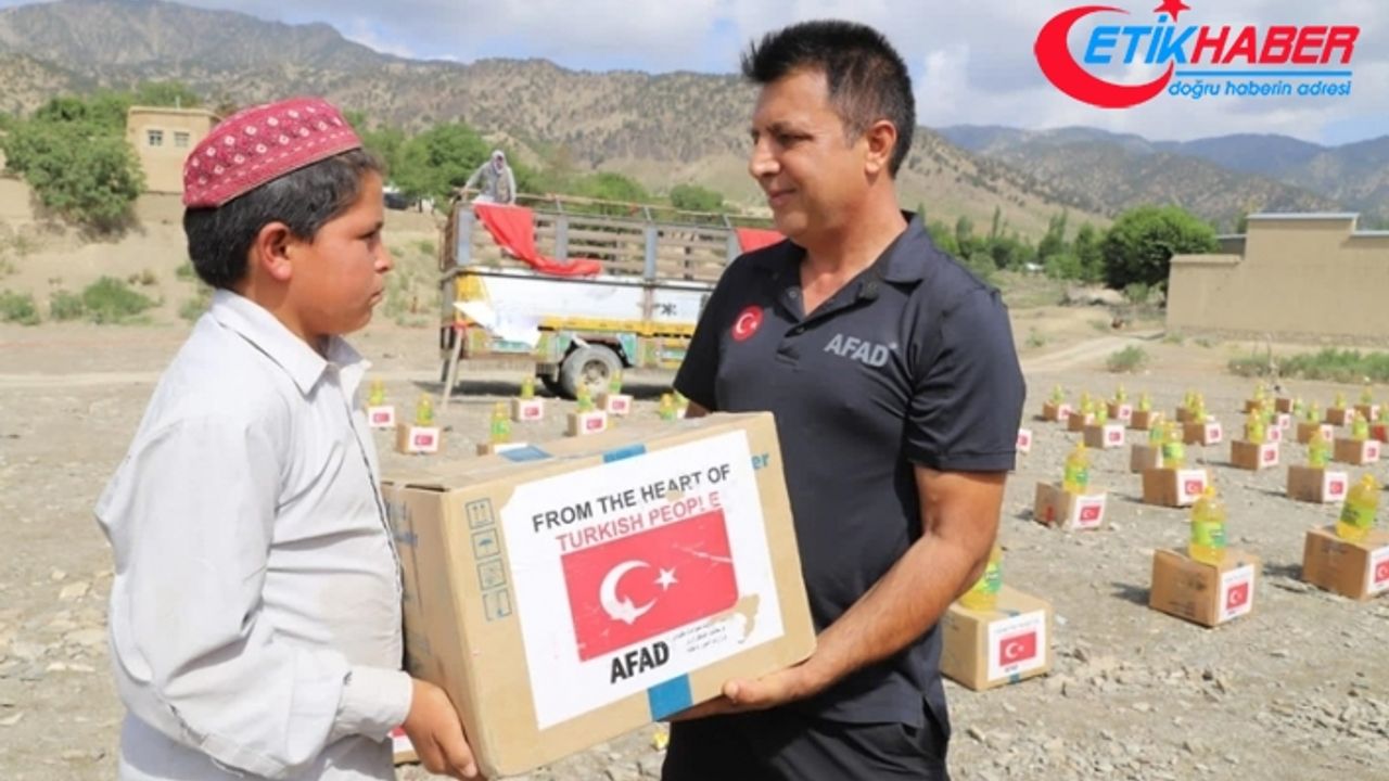 AFAD'dan depremden etkilenen 250 Afgan aileye gıda yardımı