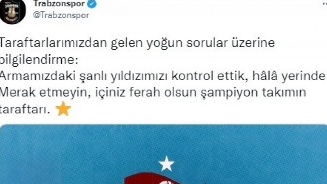Trabzonspor’dan Fenerbahçe’ye yıldız göndermesi
