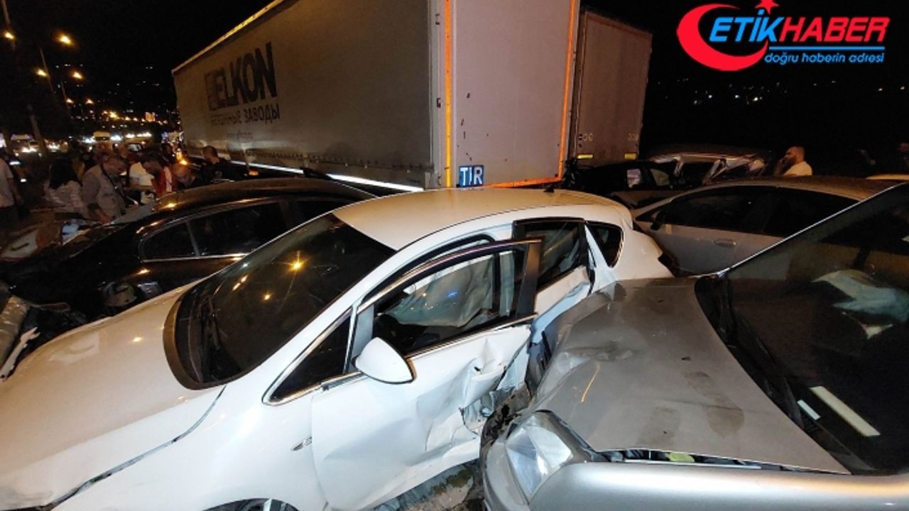 Feci kaza: 23 araç birbirine girdi, 18 kişi yaralandı
