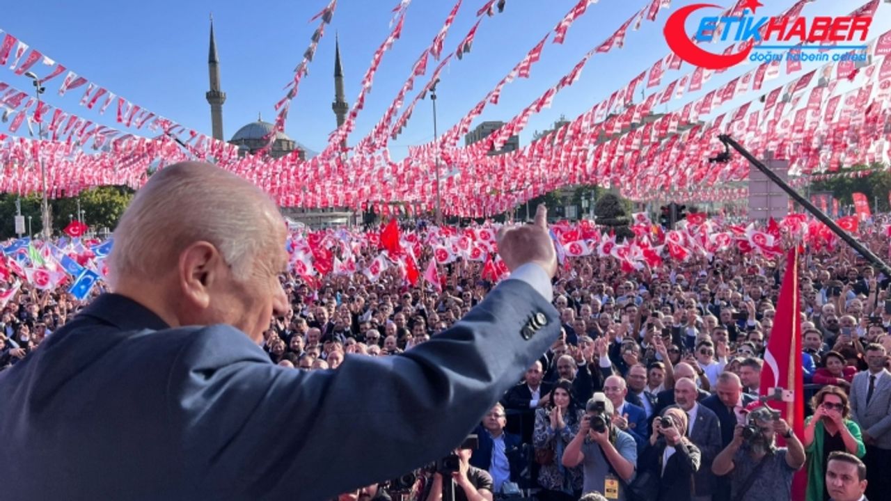 MHP Lideri Bahçeli, Kayseri’de Konuştu: Biz, küresel oyunlara karşı milli duruştan tarafız