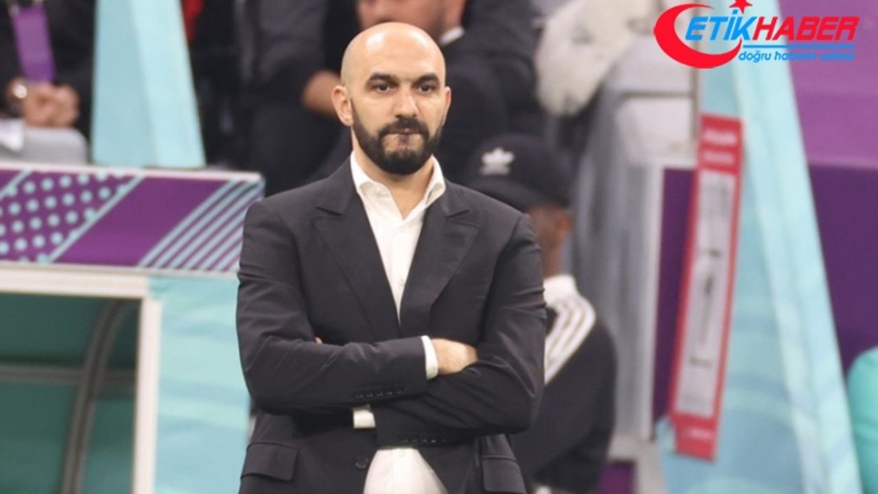 Fas Milli Takımı Teknik Direktörü Walid Regragui: Dünya Kupası'nı üçüncü bitirmemiz olağanüstü bir şey olacak