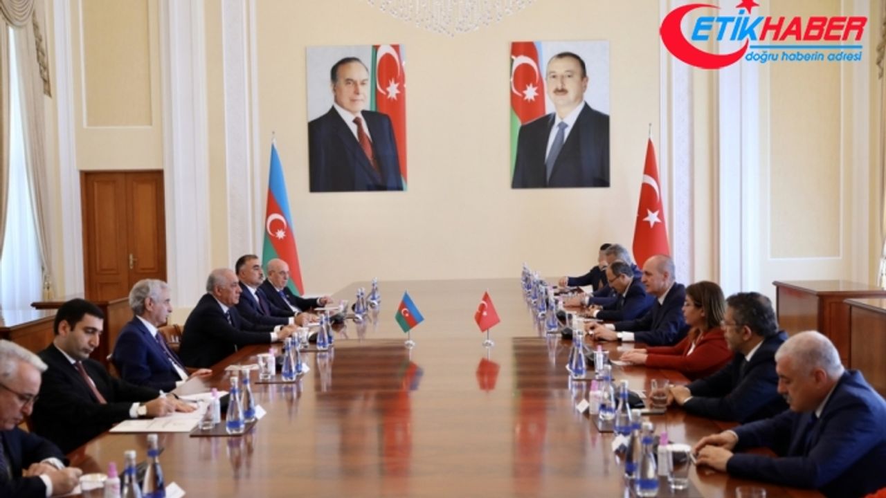 TBMM Başkanı Kurtulmuş, Azerbaycan Başbakanı Asadov ile görüştü