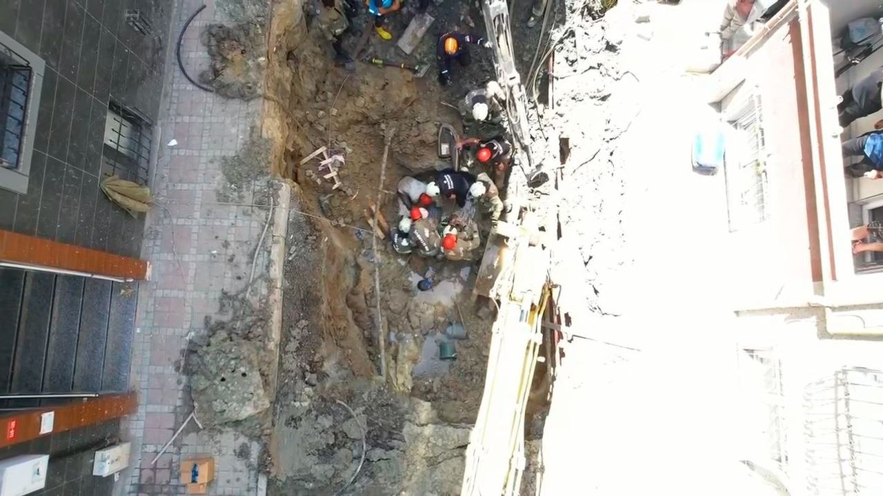 Bayrampaşa’da kanalizasyon çalışmasında göçük: 1 işçi kurtarıldı