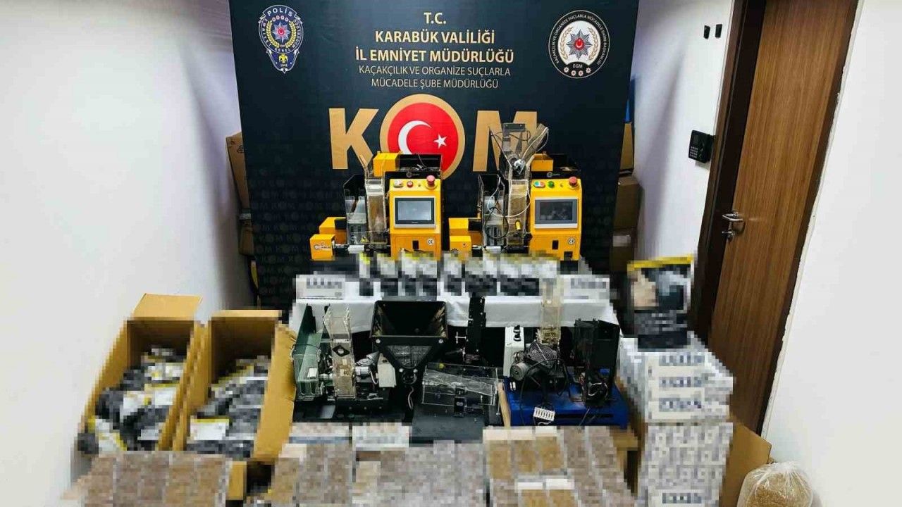 Karabük’te kaçak tütün operasyonunda 36 bin 660 adet makaron ele geçirildi
