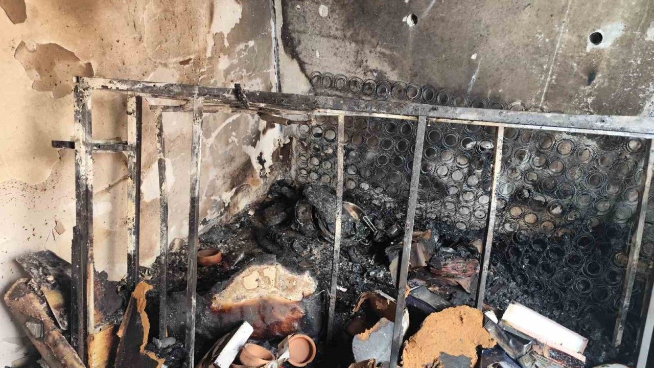 Yangında çakmak doldurma tüpleri patladı: 1 yaralı