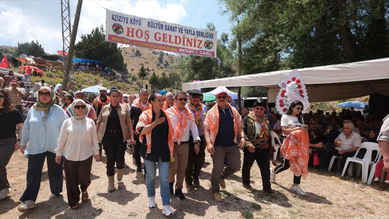 Burdur'da Aziziye Köyü 22. Kültür, Sanat ve Yayla Şenliği düzenlendi