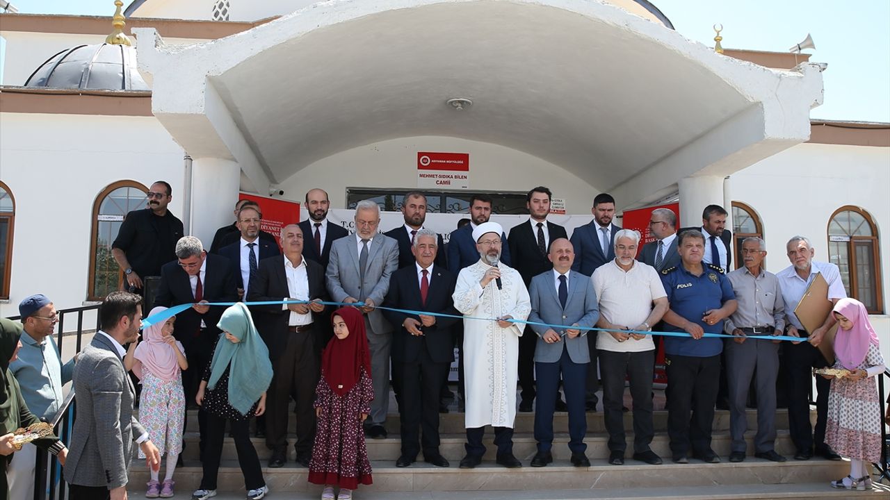 Diyanet İşleri Başkanı Erbaş, Adıyaman'da cami açılışı ve temel atma töreninde konuştu: