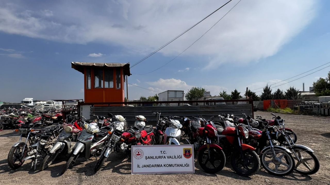 Şanlıurfa'da motosiklet hırsızlığı operasyonunda 7 şüpheli yakalandı