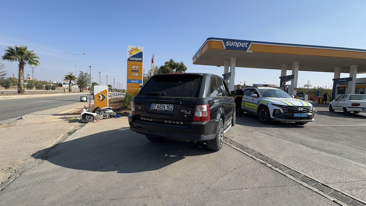 Kilis'te motosiklet ile SUV tipi araç çarpıştı, 1 kişi yaralandı