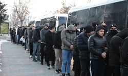 Erzurum merkezli "Sibergöz-20" operasyonunda yakalanan 71 zanlıdan 65'i tutuklandı