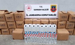 Samsun'da bir depoda 755 litre etil alkol ele geçirildi