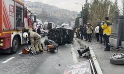 Kağıthane’de fenalaşan sürücü kaza yaptı