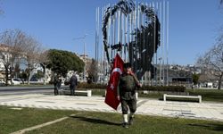 Şehitler için 7 yıldır İstanbul'dan Çanakkale'ye yürüyen Saffet Gümüş Gelibolu'ya ulaştı