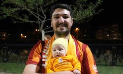 Amasya’da Galatasaraylı çift, 25. şampiyonluğu 52 günlük bebekleriyle kutladı