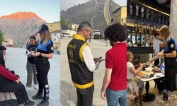 Hakkari polisi ‘SİBERAY’ ve ‘UYUMA’ broşürleri  dağıttı