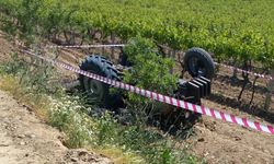 Traktörüyle üzüm bağlarına uçan çiftçi hayatını kaybetti
