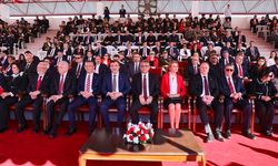 Cumhurbaşkanı Yardımcısı Yılmaz, KKTC'nin kuruluşunun 42. yıl dönümü töreninde konuştu: