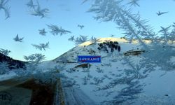 Erzurum, Kars ve Ardahan'da soğuk hava dondurdu