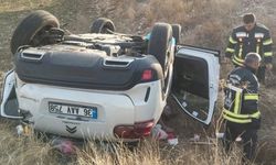 Erzurum'da devrilen araçtaki 1'i ağır 5 kişi yaralandı