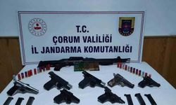 Çorum'da kaçak silah operasyonu