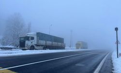 Bolu Dağı'nda sis etkili oldu