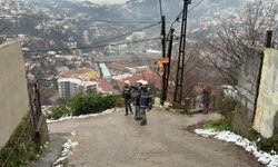 Zonguldak'ta bir ev heyelanda zarar gördü