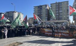 İsrail'in Gazze'ye saldırıları Diyarbakır'da protesto edildi