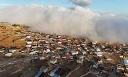 Mersin'de sis bulutu dronla görüntülendi