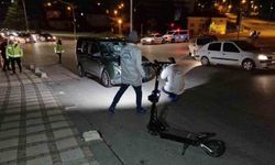 Karaman'da hafif ticari araçla scooter çarpıştı: 1 ağır yaralı
