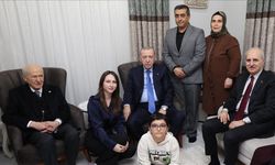 Cumhurbaşkanı Erdoğan ve MHP Lideri Bahçeli, Osmaniye'de Solak ailesini ziyaret etti