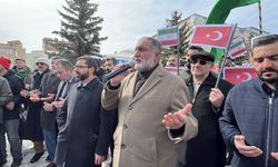 ABD ve İsrail'in İran'a saldırıları Kars'ta protesto edildi