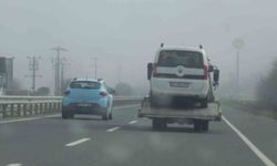 Balıkesir'de yoğun sis sürücülere zor anlar yaşatıyor