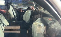 Dolmuş kazasında hava yastığı açıldı: 1 yolcu yaralandı