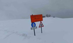 Hasköy-Mutki yolu kar ve tipi nedeniyle ulaşıma kapatıldı