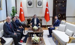 Cumhurbaşkanı Yardımcısı Yılmaz, İsviçre'nin Ankara Büyükelçisi Scheurer'i kabul etti