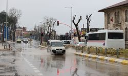 Edirne'de sağanak etkili oluyor