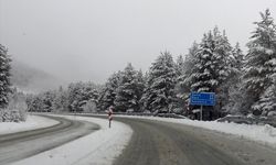 Kars'ta kar yağışı etkili oldu