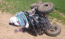 Hisarcık'ta devrilen ATV'in altında kalan kadın hayatını kaybetti